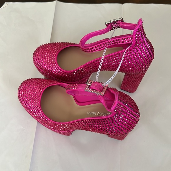 Antonio Melani x Breast Cancer Awareness Capsule Hotfix Rhinestone Platform Pump - Picture 6 of 13